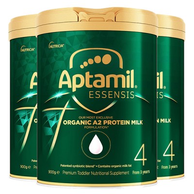 【澳洲直邮】NUTRICIA爱他美 APTAMIL有机A2蛋白奶粉 4段  3罐